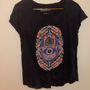 Lucky Brand Hamsa tee, Small